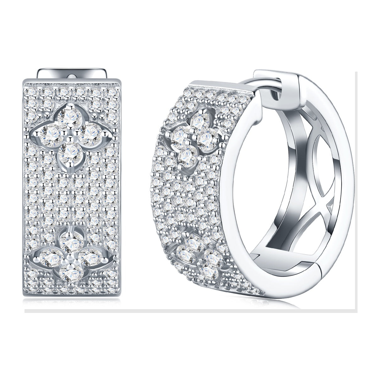 Iced Stud Earrings | Moissanite