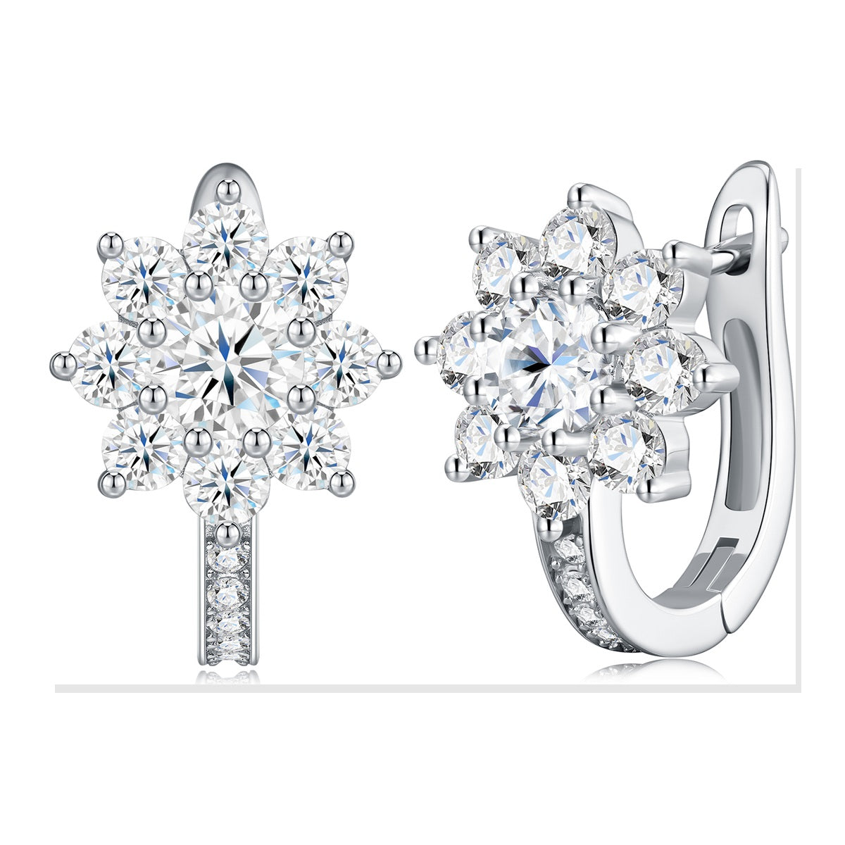 Iced Stud Earrings | Moissanite