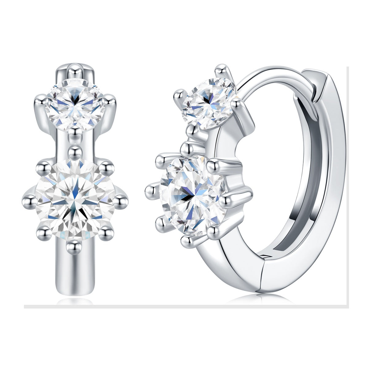 Iced Stud Earrings | Moissanite
