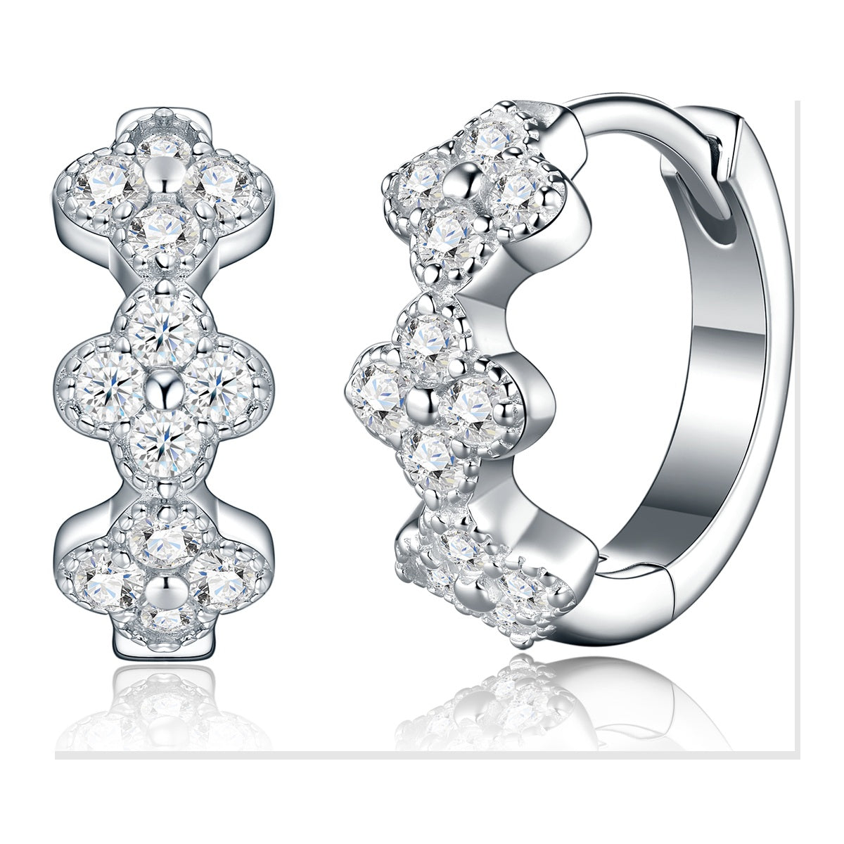 Iced Stud Earrings | Moissanite
