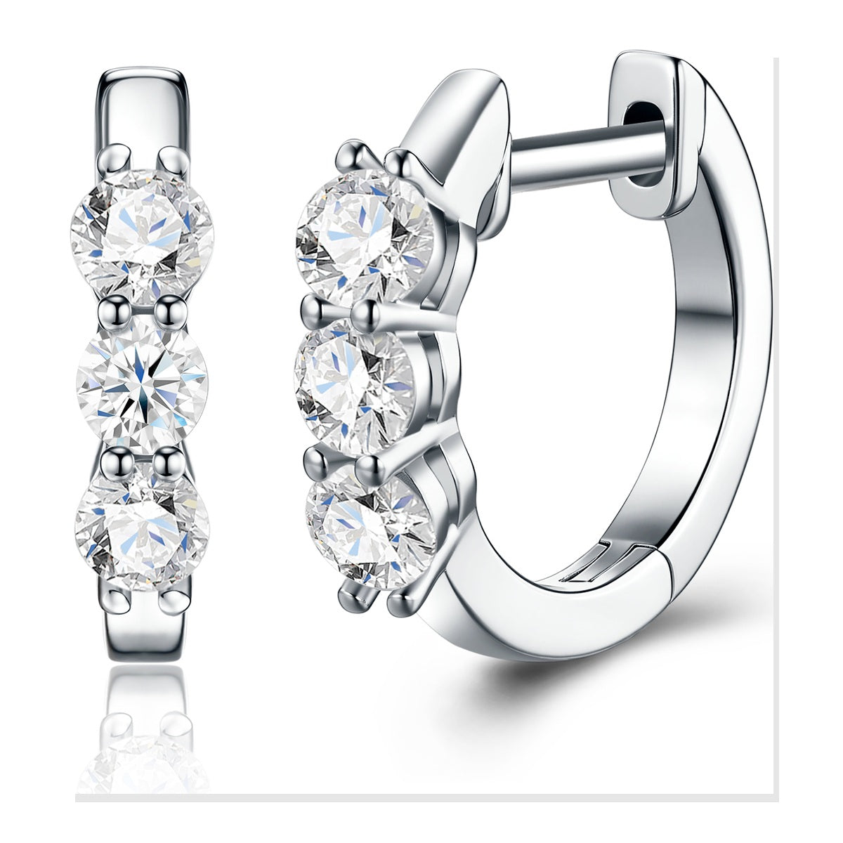 Iced Stud Earrings | Moissanite