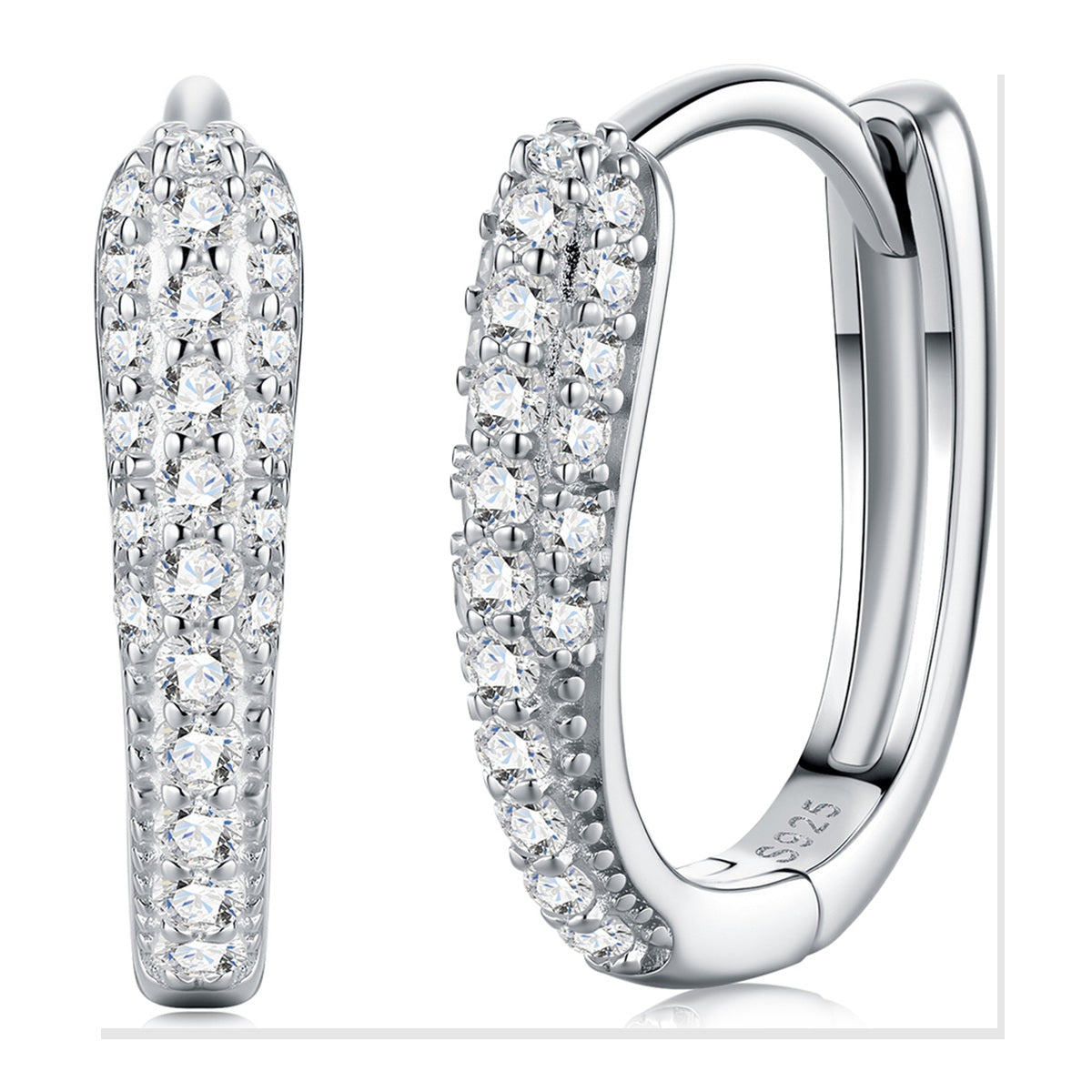Iced Stud Earrings | Moissanite
