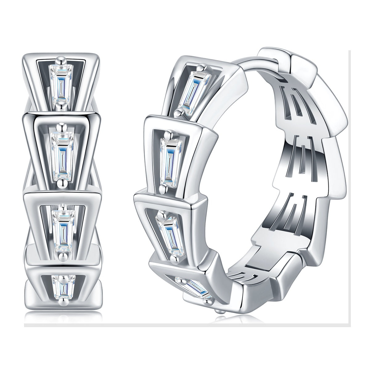 Iced Stud Earrings | Moissanite