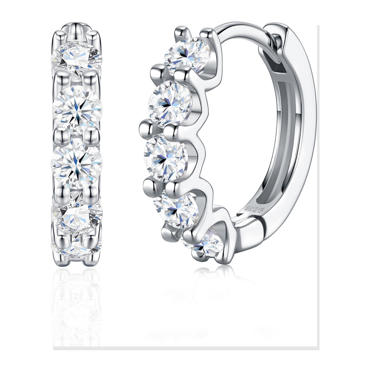 Iced Stud Earrings | Moissanite