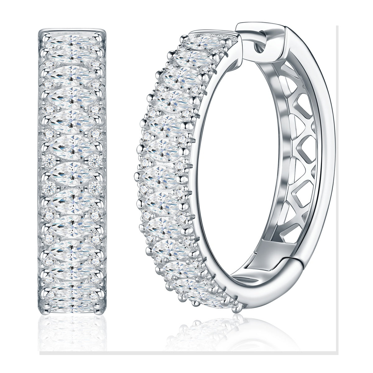 Iced Stud Earrings | Moissanite