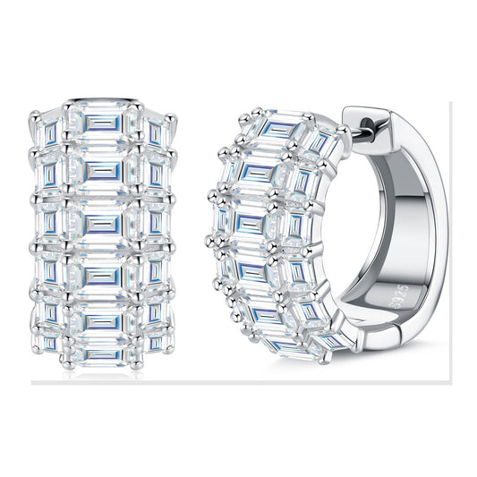 Iced Stud Earrings | Moissanite