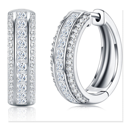 Iced Stud Earrings | Moissanite