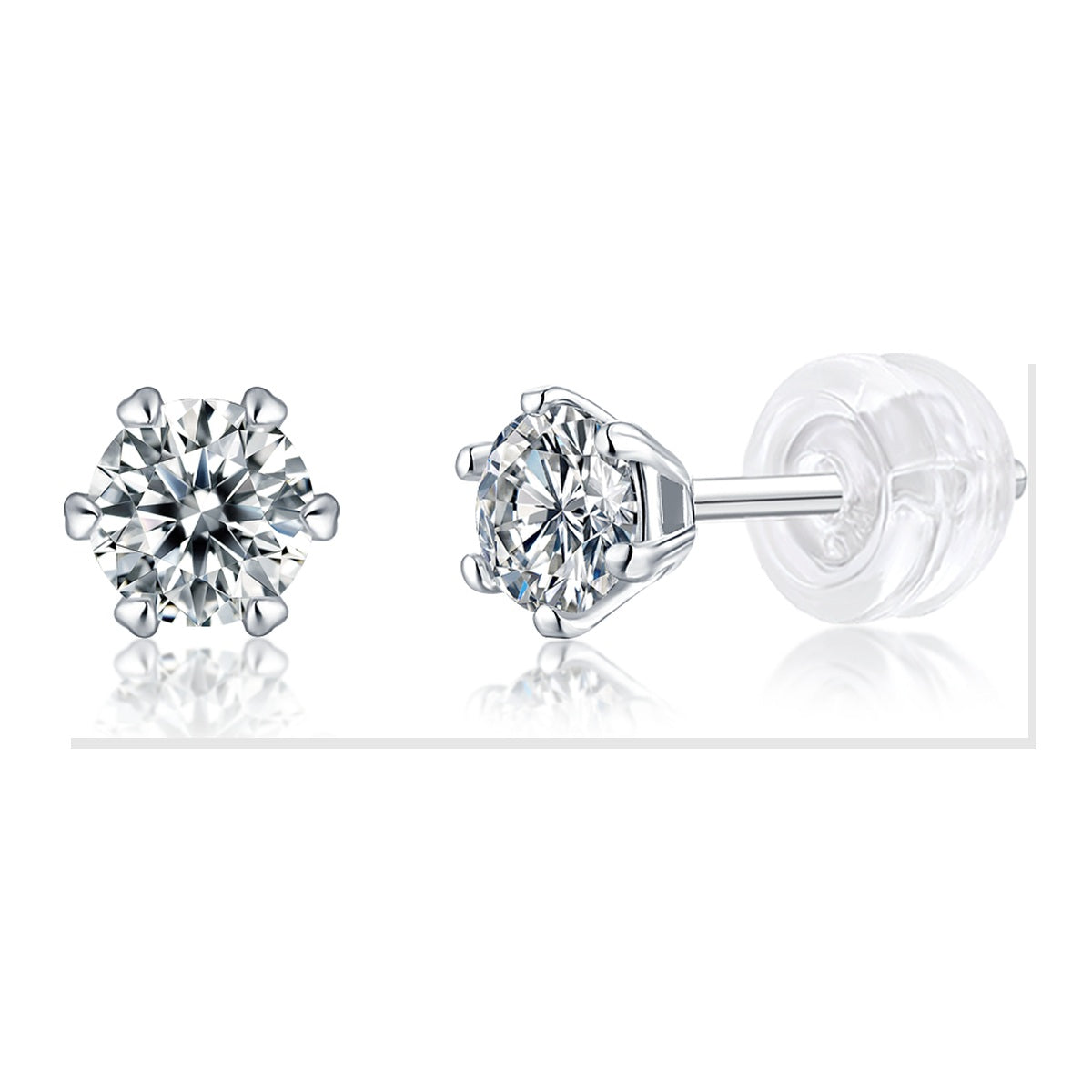 Iced Stud Earrings | Moissanite