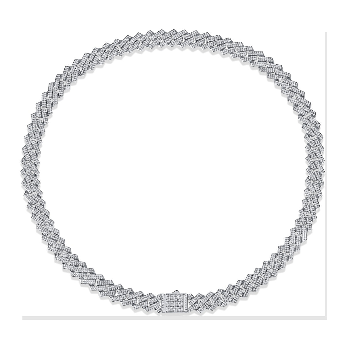 Iced Tennis Necklace | Moissanite