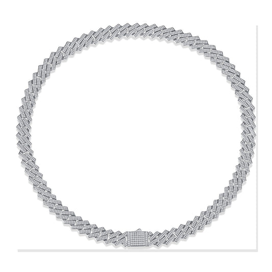 Iced Tennis Necklace | Moissanite