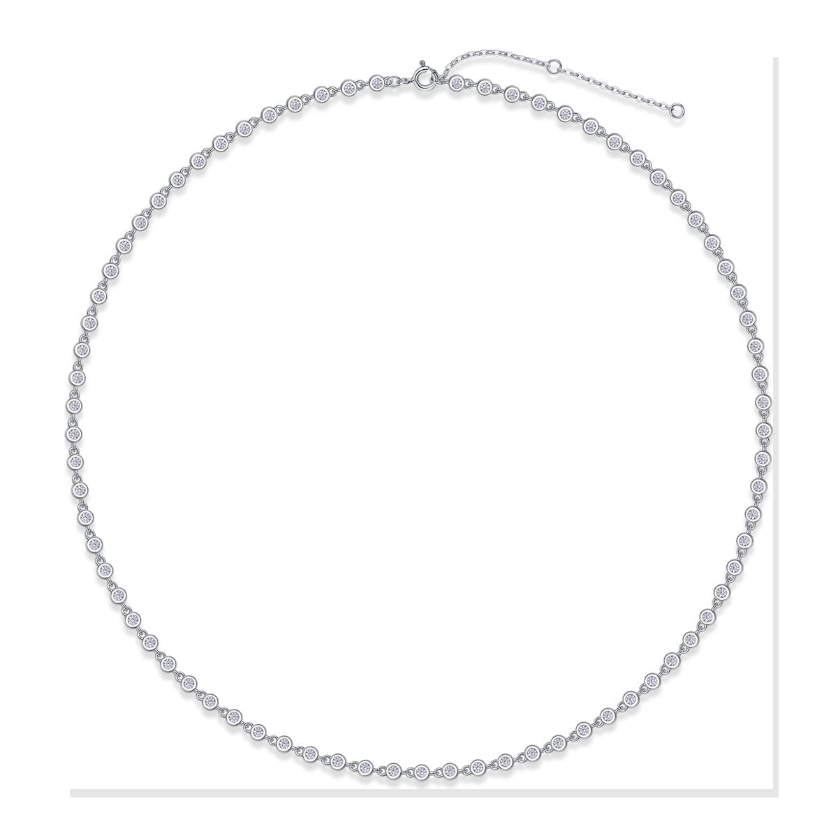 Iced Tennis Necklace | Moissanite