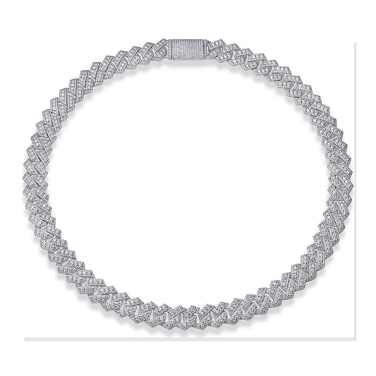 Iced Tennis Necklace | Moissanite