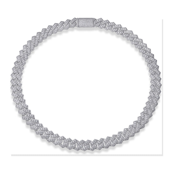 Iced Tennis Necklace | Moissanite | N14038