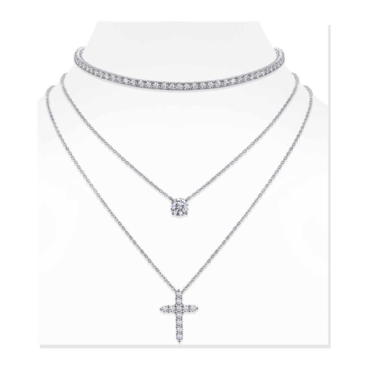 Iced Tennis Necklace | Moissanite