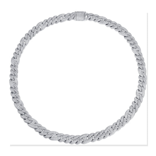Iced Tennis Necklace | Moissanite