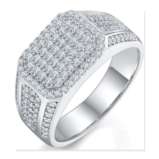 Iced Statement Ring | Moissanite