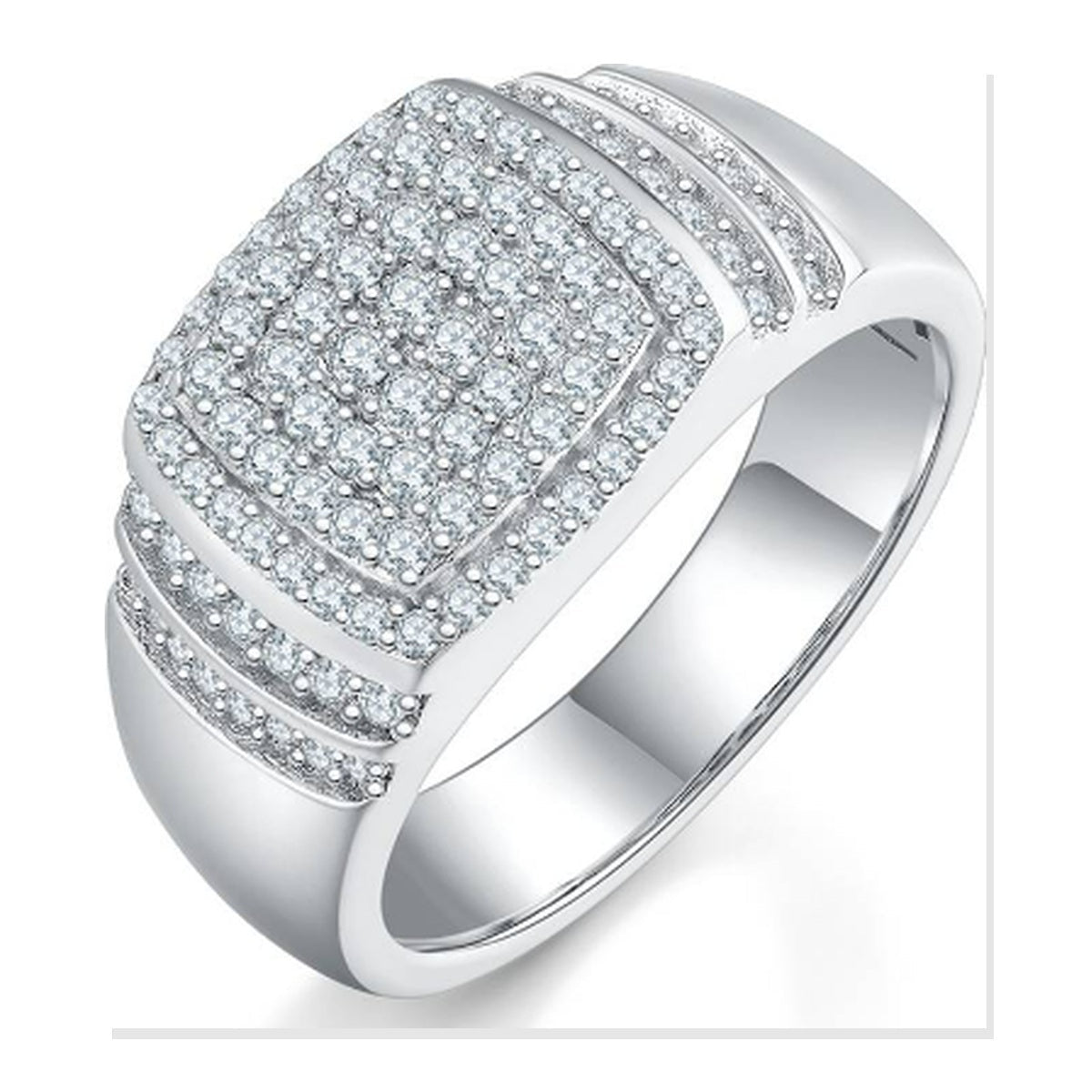 Iced Statement Ring | Moissanite