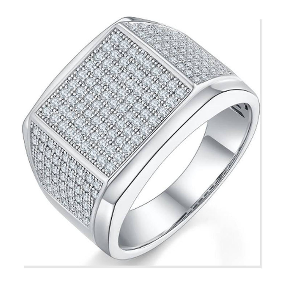 Iced Statement Ring | Moissanite