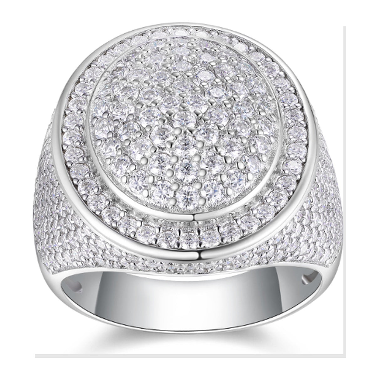 Iced Statement Ring | Moissanite