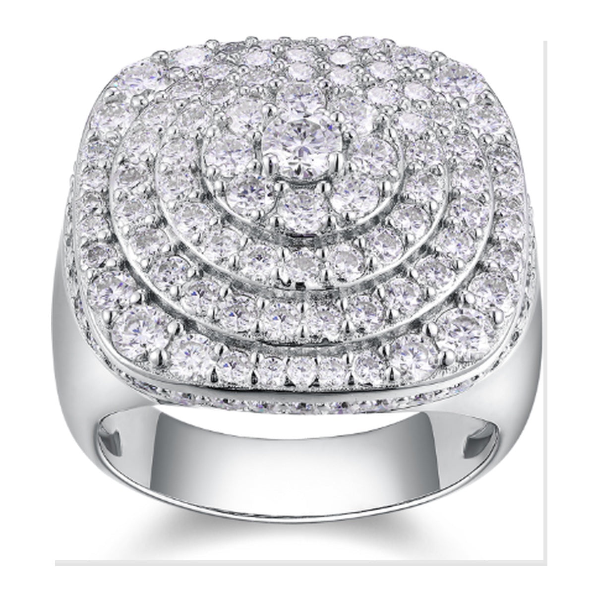 Iced Statement Ring | Moissanite