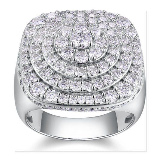 Iced Statement Ring | Moissanite