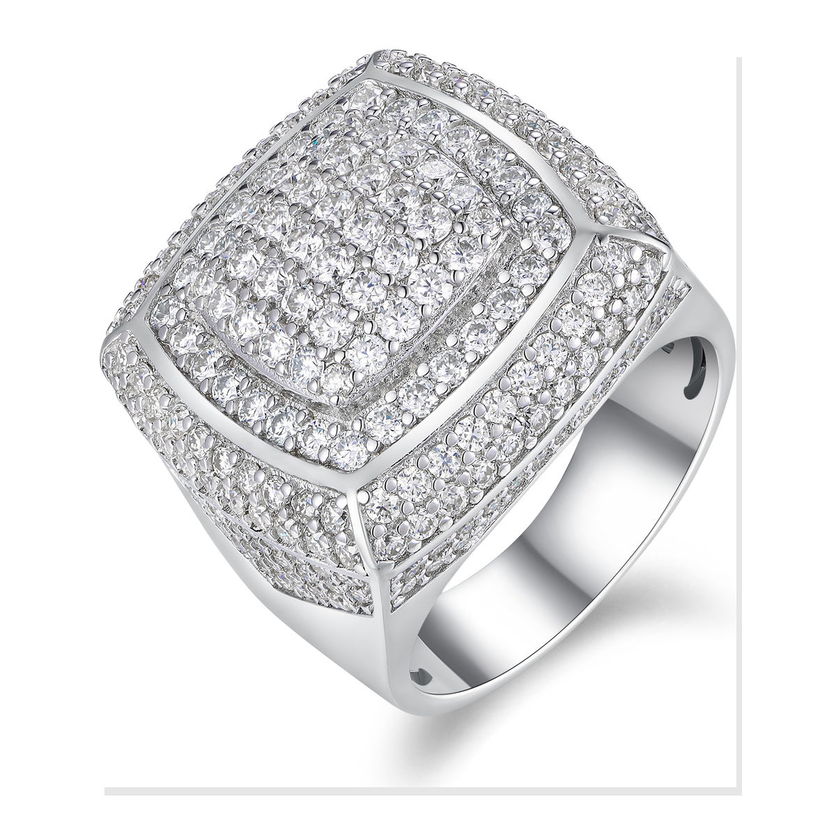 Iced Statement Ring | Moissanite
