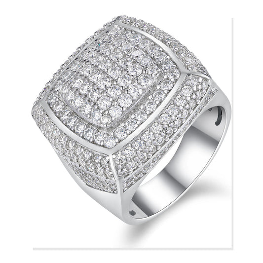 Iced Statement Ring | Moissanite