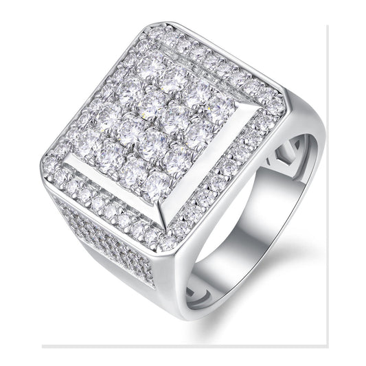 Iced Statement Ring | Moissanite