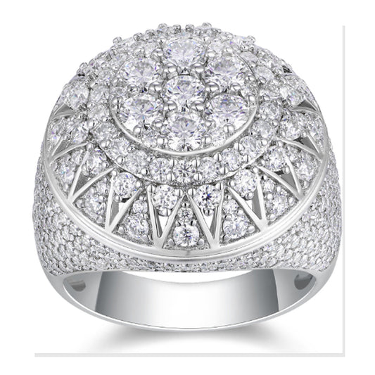 Iced Statement Ring | Moissanite