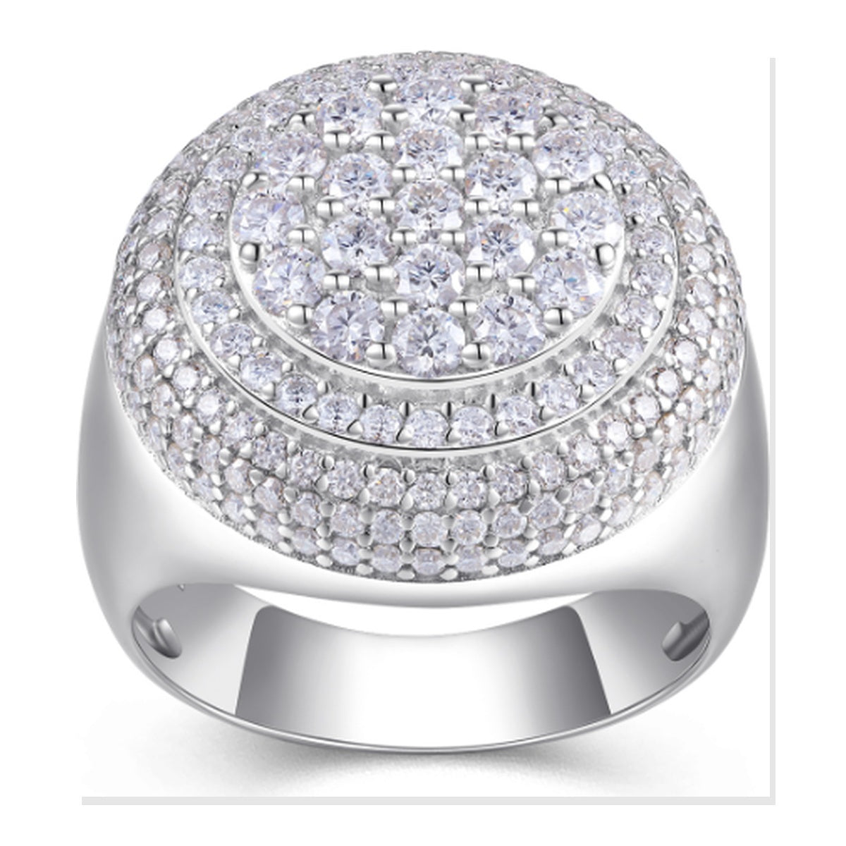 Iced Statement Ring | Moissanite