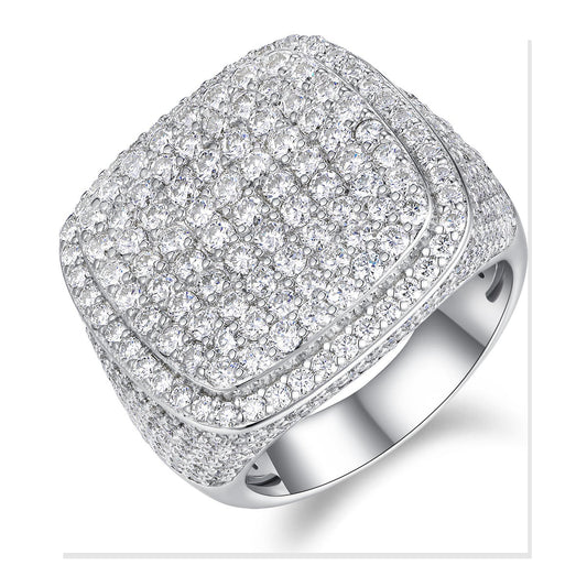 Iced Statement Ring | Moissanite