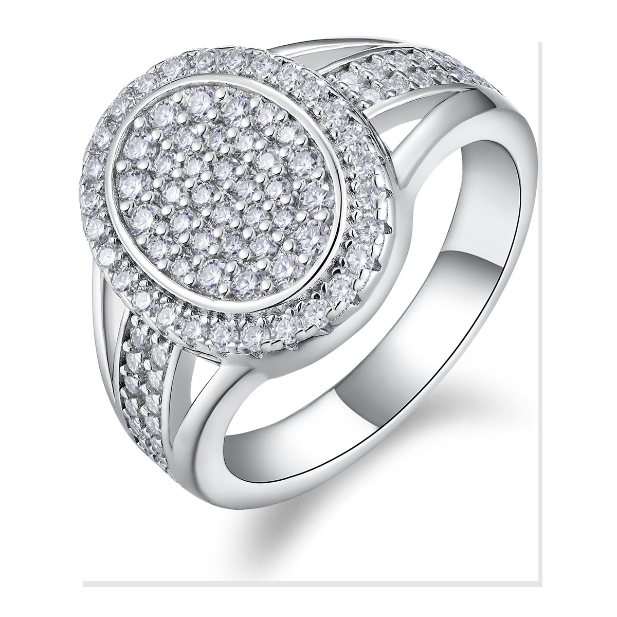 Iced Statement Ring | Moissanite