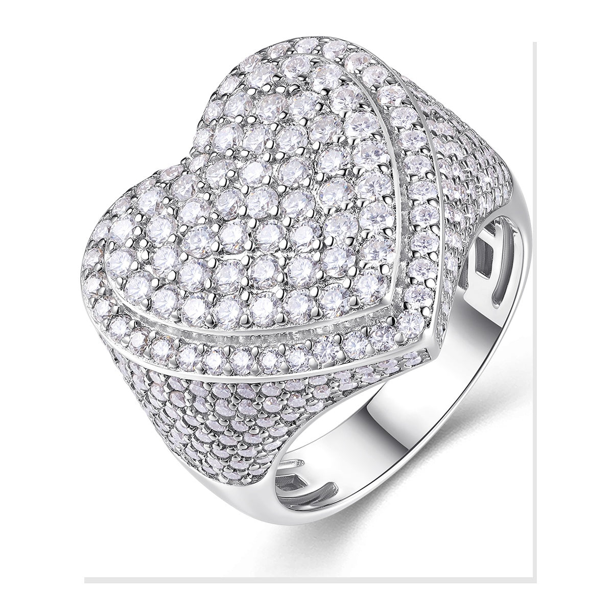 Iced Statement Ring | Moissanite