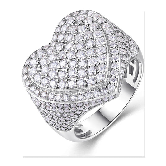 Iced Statement Ring | Moissanite