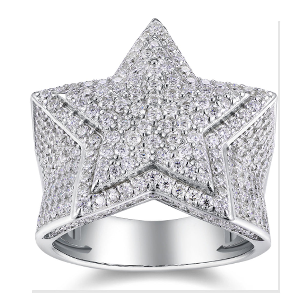 Iced Statement Ring | Moissanite