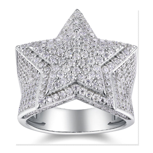 Iced Statement Ring | Moissanite