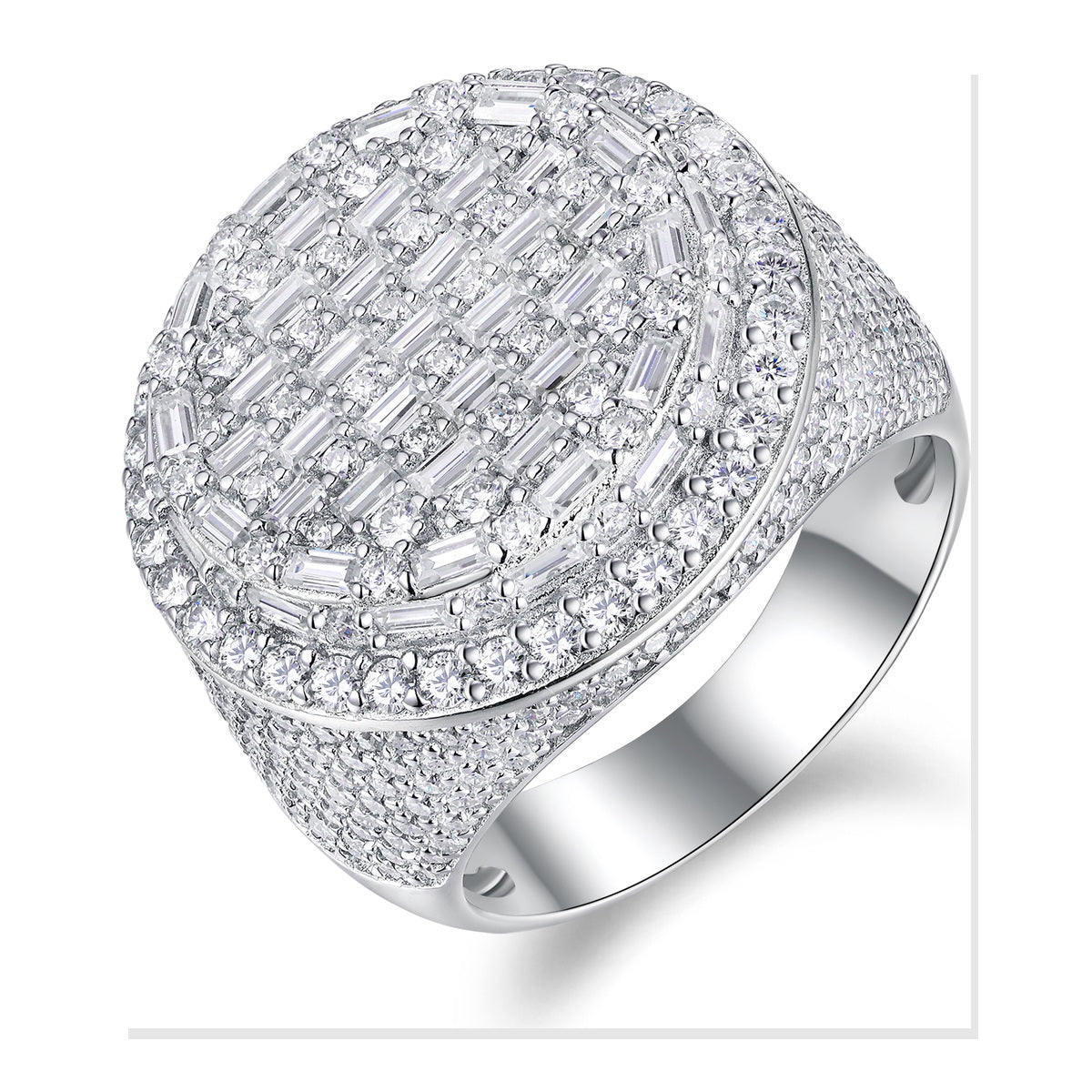 Iced Statement Ring | Moissanite