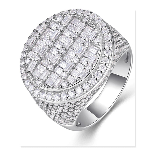 Iced Statement Ring | Moissanite