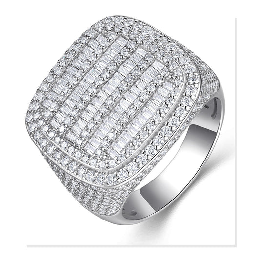 Iced Statement Ring | Moissanite