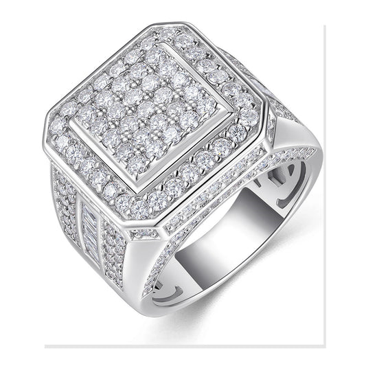 Iced Statement Ring | Moissanite