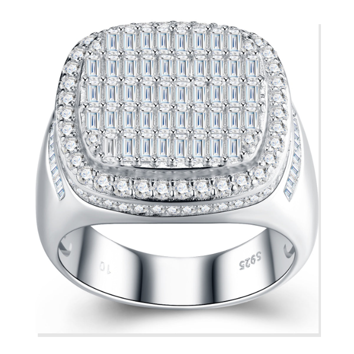 Iced Statement Ring | Moissanite