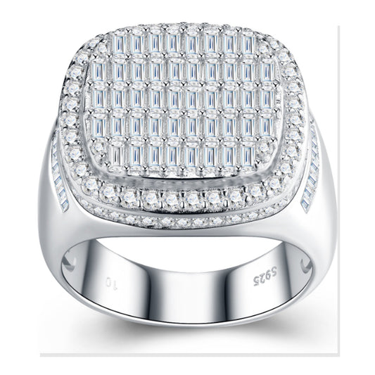 Iced Statement Ring | Moissanite