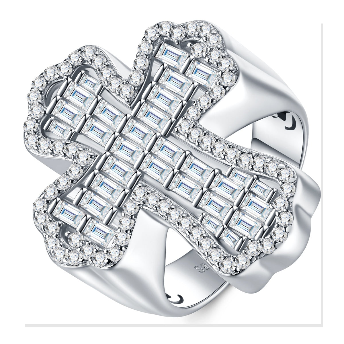 Iced Statement Ring | Moissanite