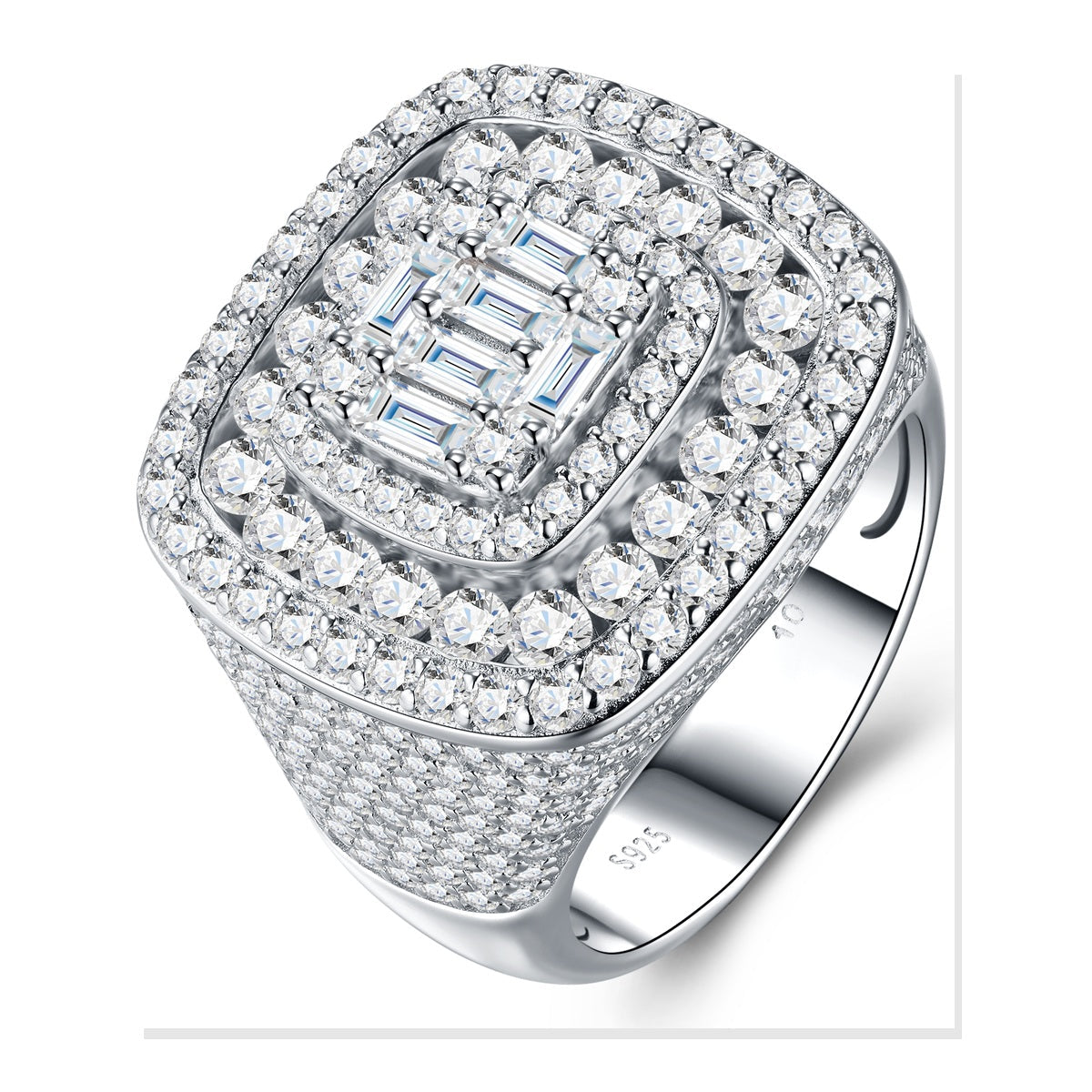 Iced Statement Ring | Moissanite