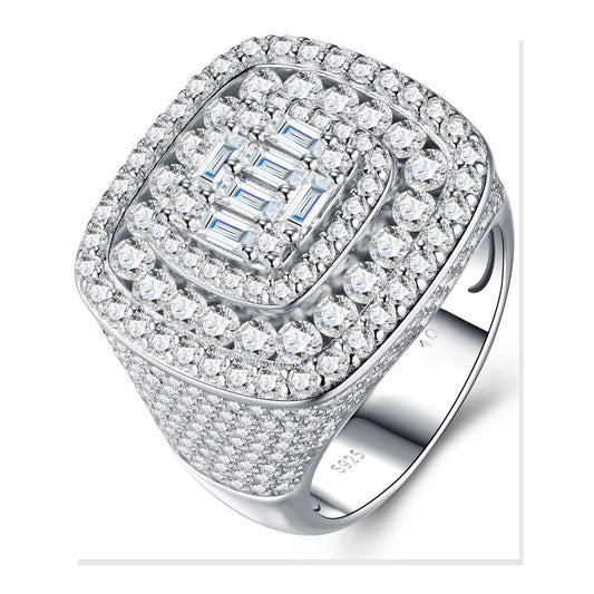 Iced Statement Ring | Moissanite