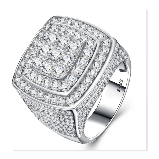 Iced Statement Ring | Moissanite