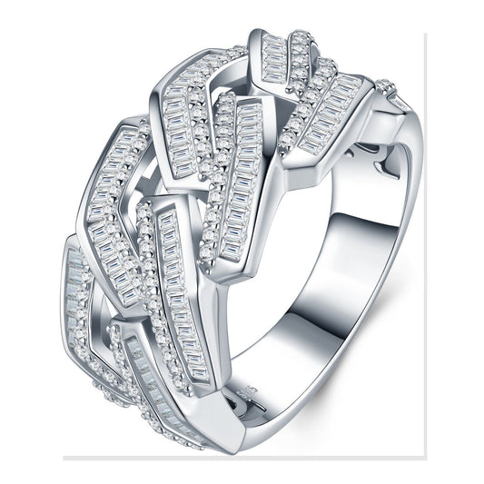Iced Statement Ring | Moissanite