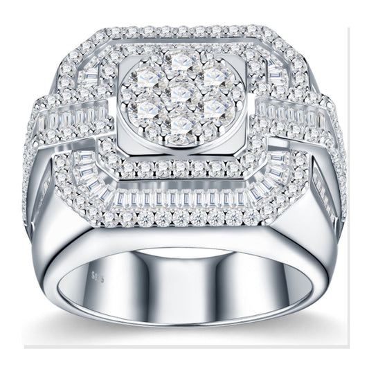 Iced Statement Ring | Moissanite