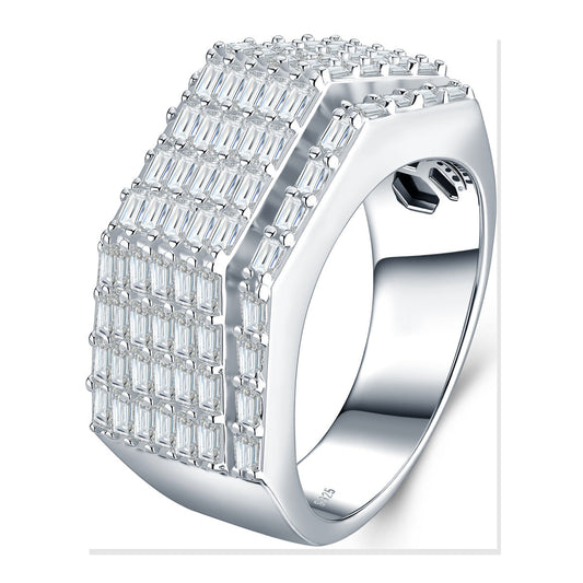 Iced Statement Ring | Moissanite