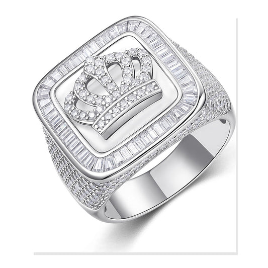 Iced Statement Ring | Moissanite